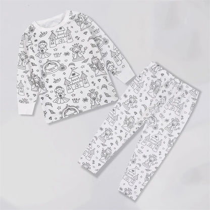Pijama Infantil para Colorear