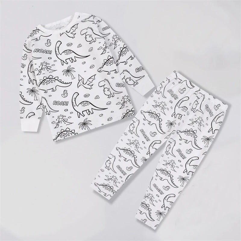 Pijama Infantil para Colorear
