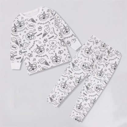 Pijama Infantil para Colorear